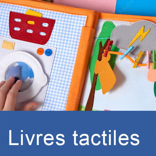 Sélection de livres tactiles