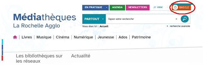 copie écran du site Internet