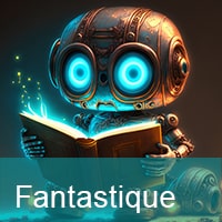 Robot lisant un livre