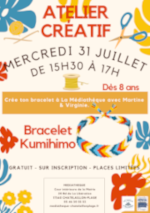 Atelier créatif : Bracelet Kumihimo | 